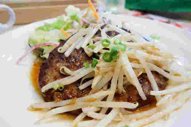 ハンバーグ野菜てりやきソース