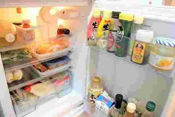 冷蔵庫をあけたところ