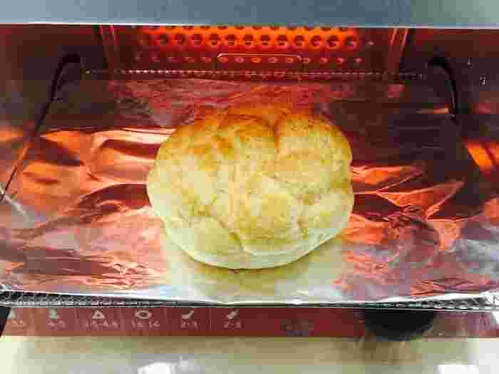トースターで焼くシュークリーム