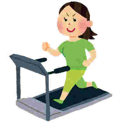 トレーニング中の女性