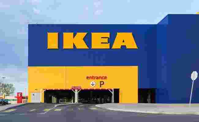 IKEAの駐車場出入り口