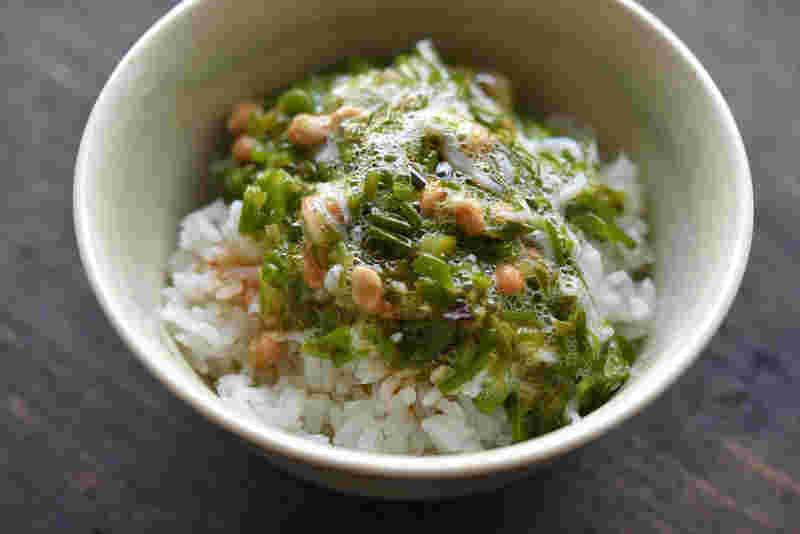 めかぶとご飯