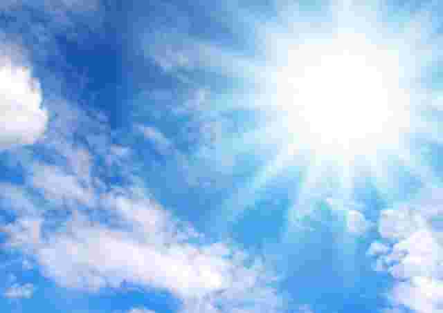 天気のいい青空