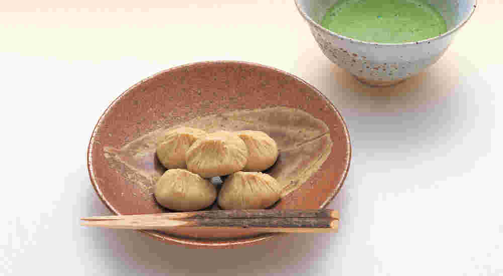 栗きんとんと抹茶