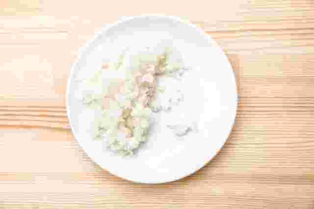 ご飯の量を減らしたお皿
