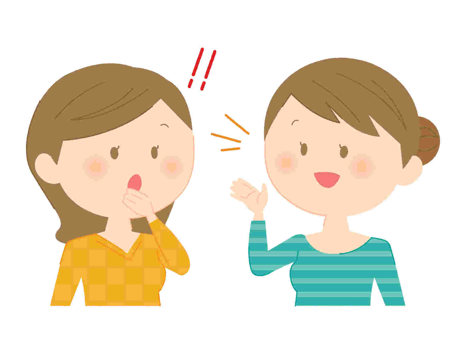 女性2人が話している