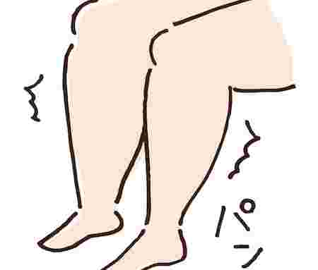 むくみでパンパンになっている脚