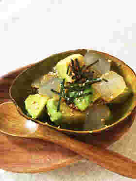 アボカドココットで食べるところてん