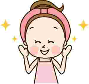 アンチエイジングしている女性のイラスト