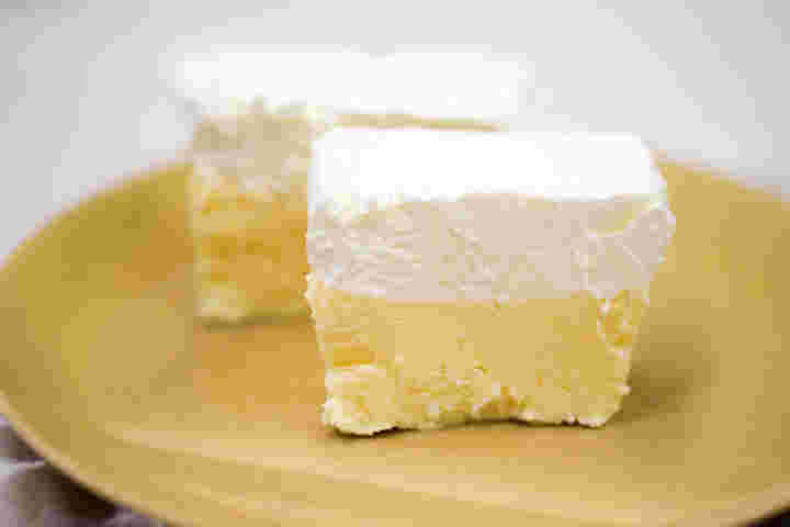 生クリームたっぷりのチーズケーキ