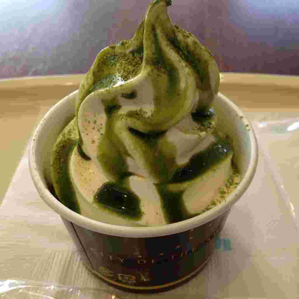 ドトールの宇治抹茶ソフトの写真