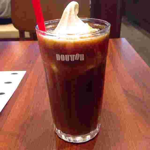 ドトールのアイスコーヒーフロートの写真
