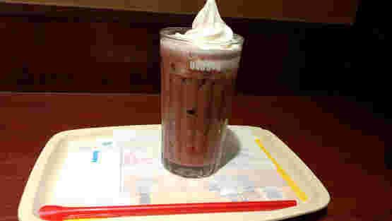 ドトールのアイスココアフロートの写真
