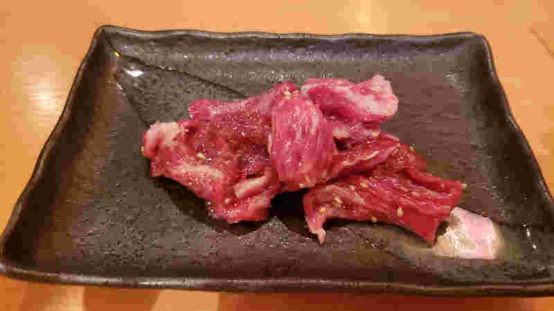 焼肉しみずのメニュー、テール