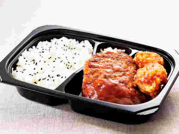 ガストのハンバーグ＆若鶏の唐揚げ弁当