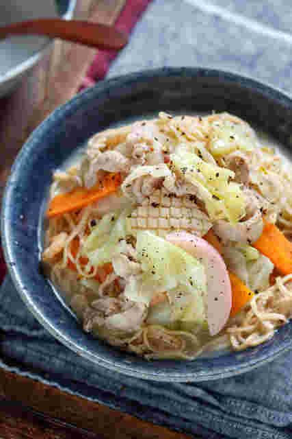 大豆を使った低糖質麺ソイドルで作ったチャンポン