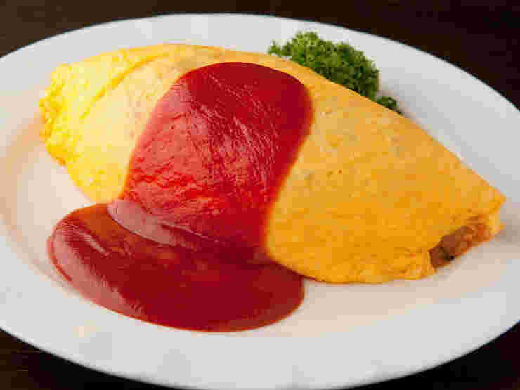 基本のオムライス　ケチャップ