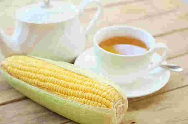 とうもろこしとコーン茶の画像