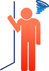貧血の人のイラスト