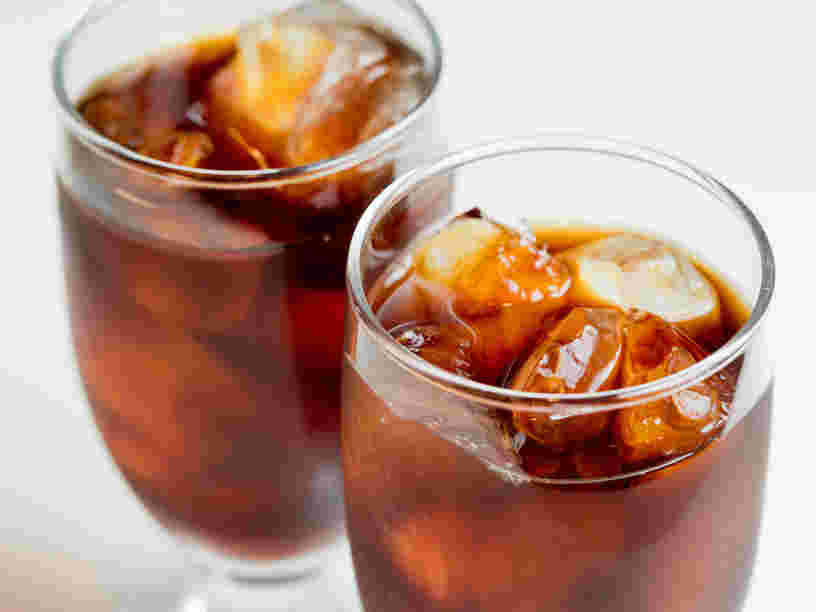 グラスに入ったアイスコーヒー