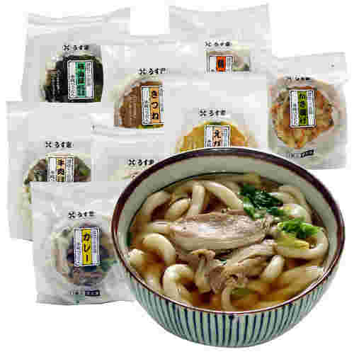様々な冷凍うどん