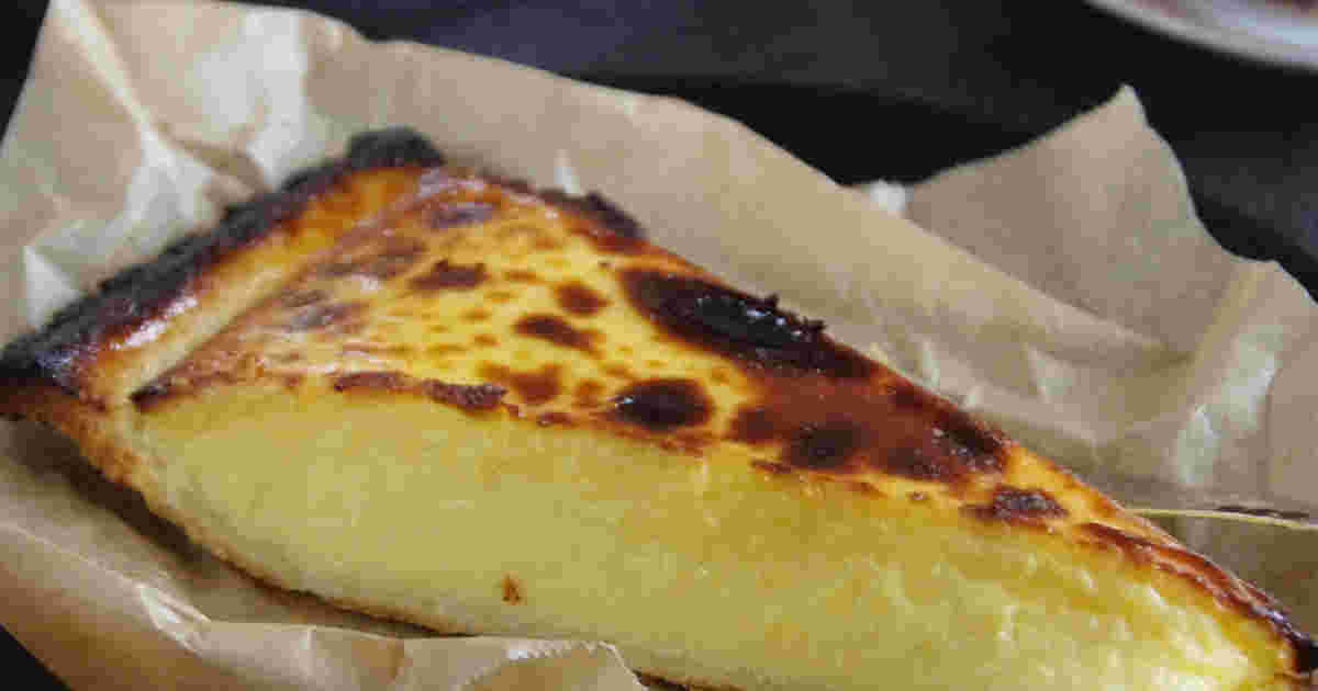 温めたチーズタルト