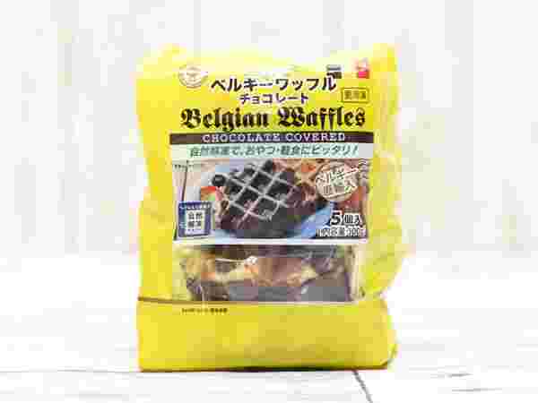 チョコレート味のワッフル