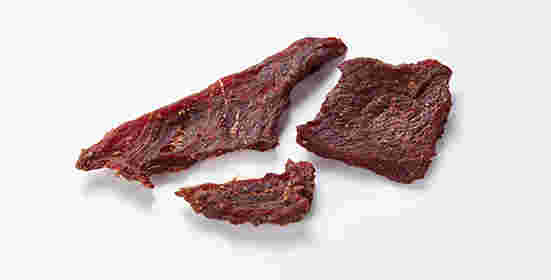beefジャーキーとたんぱく質