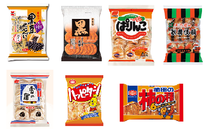 いろんな種類のせんべい
