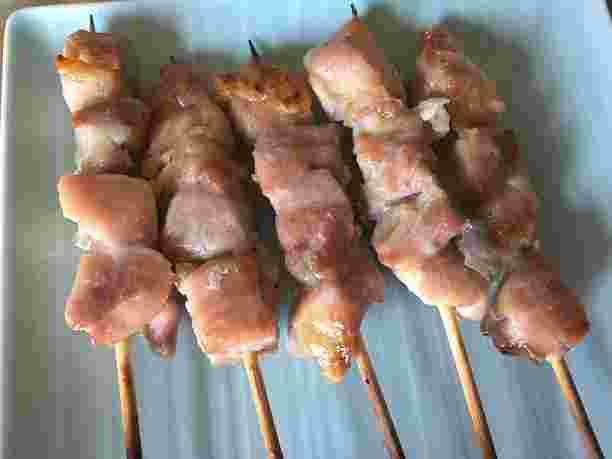 焼き鳥串のグリルした様子