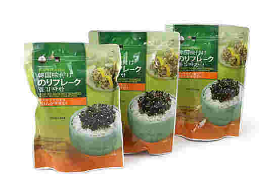 韓国味付けのりフレークのパッケージ