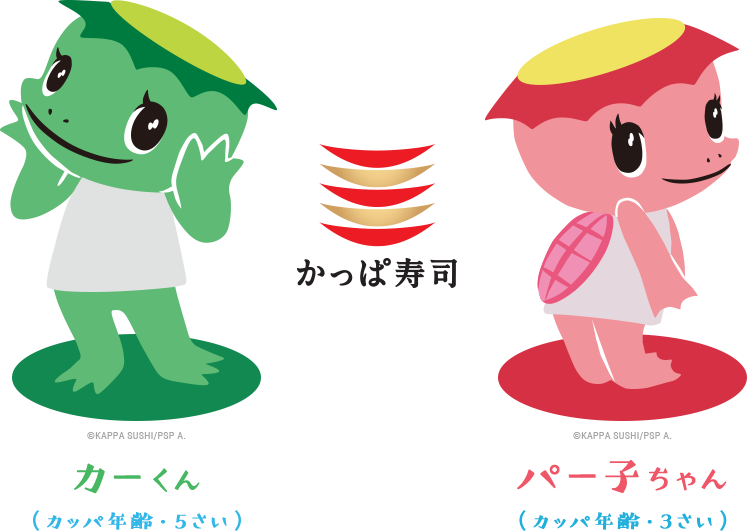 かっぱ寿司イメージキャラクターの画像