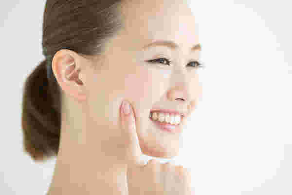 美肌の女性