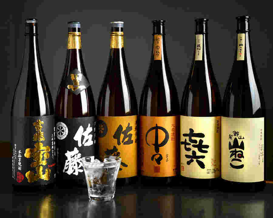 たくさんの種類の焼酎