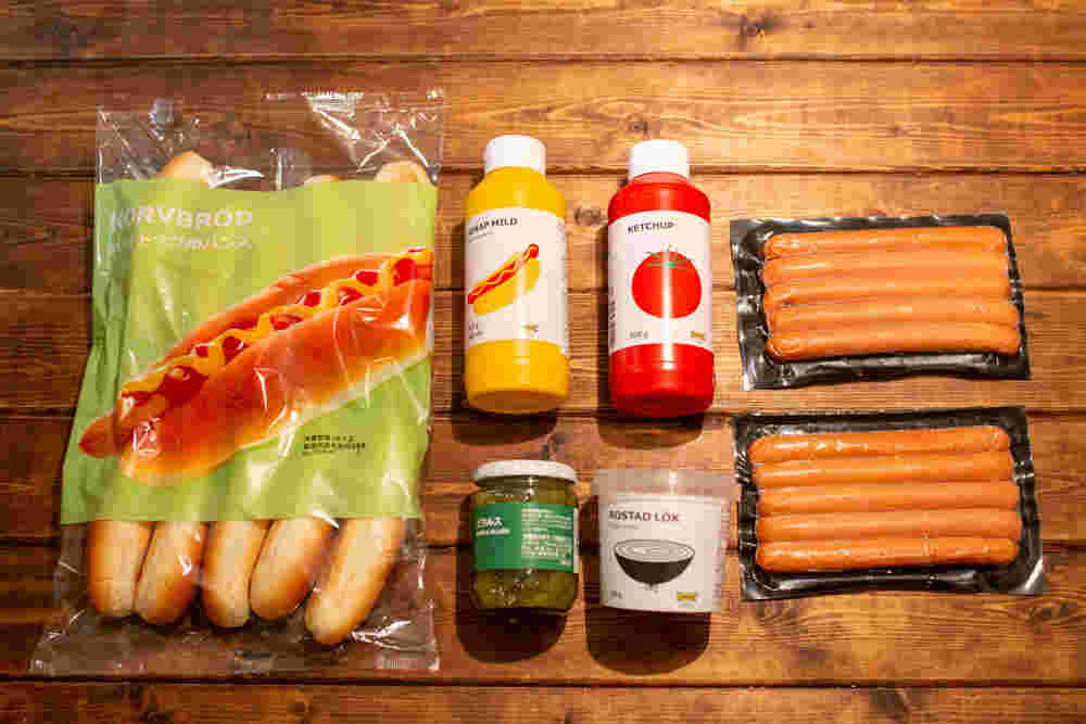 IKEAのホットドッグ自作セット