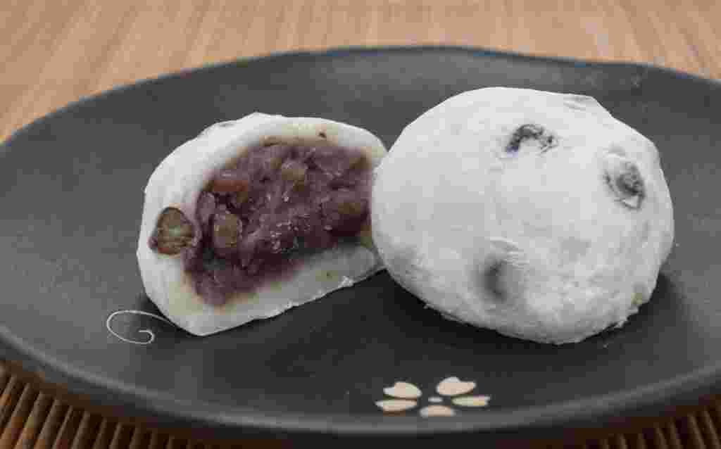 豆大福の断面