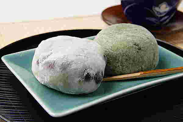 豆大福とよもぎ大福