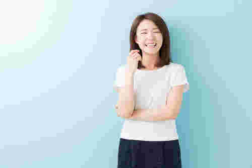 疲労回復した女性