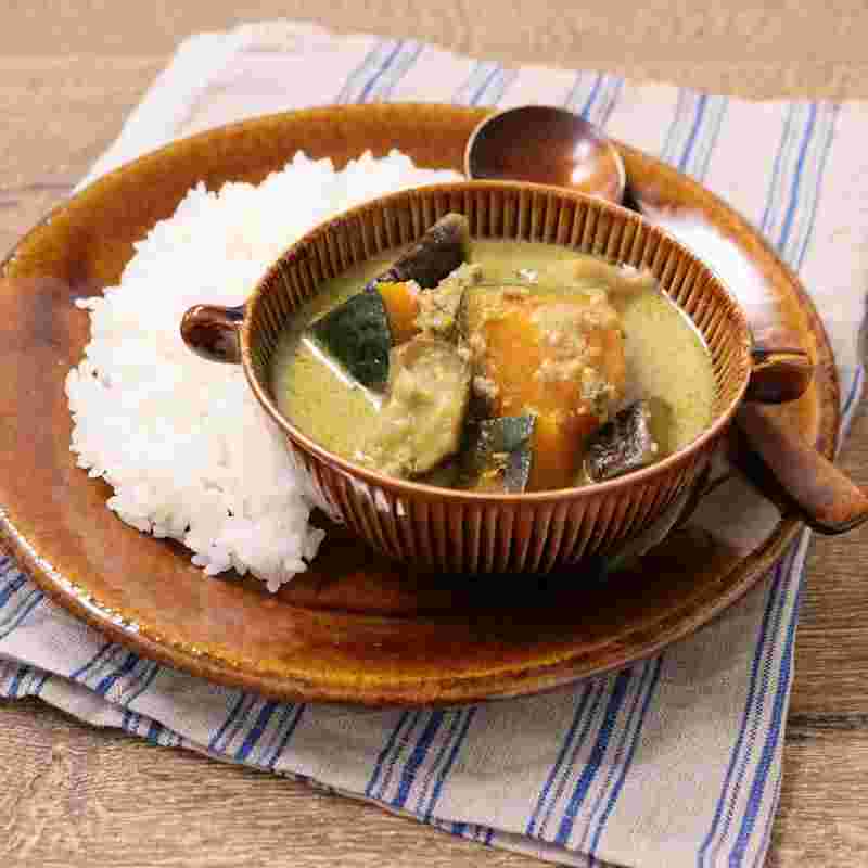 ひき肉入りグリーンカレー