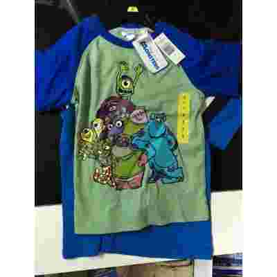 モンスターズインク柄の長袖Tシャツ