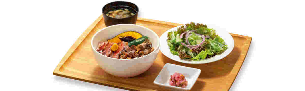 黒毛和牛のしぐれ煮&アンガスサーロインステーキ丼