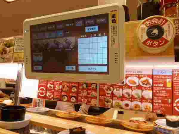 スシロータッチパネル