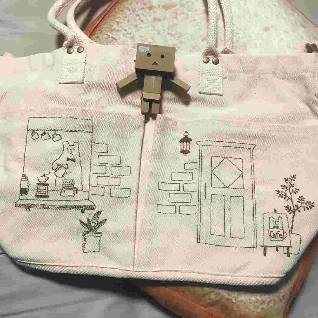 手書きでリメイクされたニトリのベジバッグ