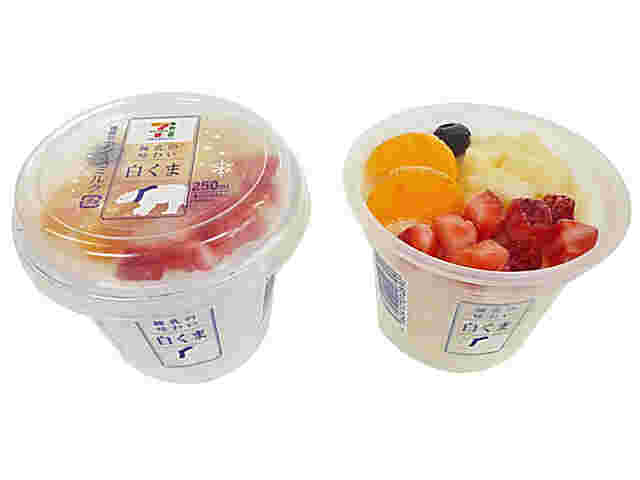 セブンイレブンの練乳の味わい白くまのアイスの紹介