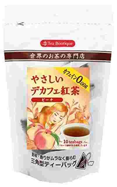 デカフェ紅茶ピーチのパッケージ画像