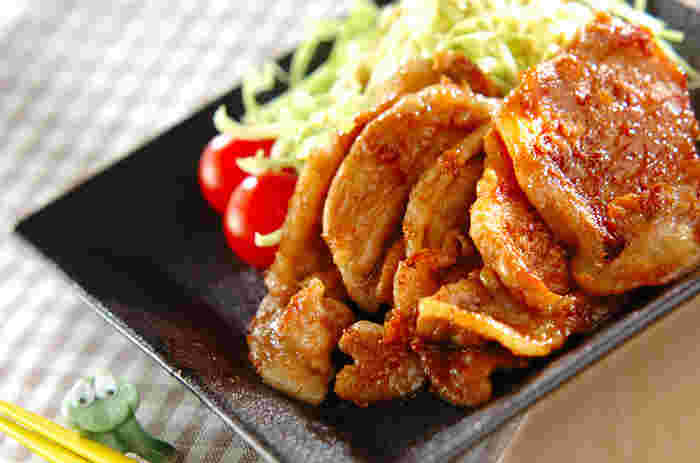 はちみつをしょうが焼きの隠し味として使用し、まろやかになり照りがでている