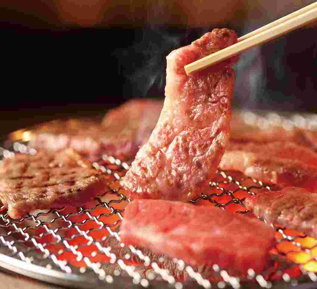 余計な油分を落とす網焼き焼肉