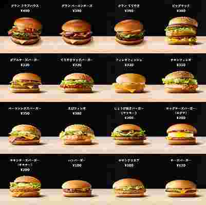 ハンバーガーの種類