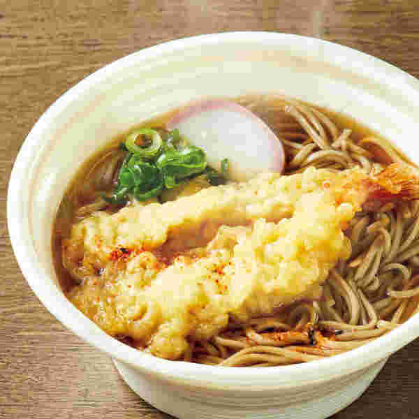 コシが自慢の海老天そば