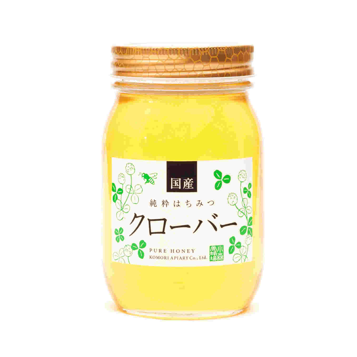 非加熱したクローバーはちみつ